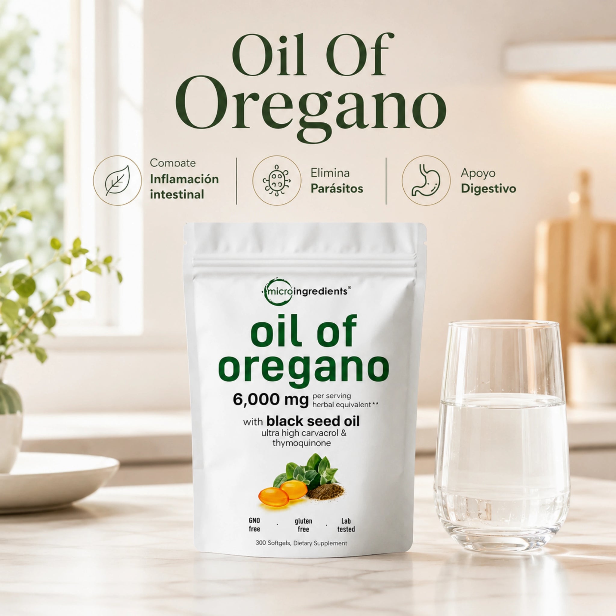 Oil Of Oregano | Capsulas Concentradas de Aceite de Orégano