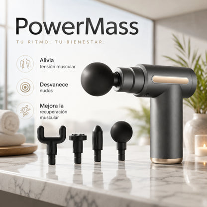 PowerMass | Pistola Masajeadora Muscular