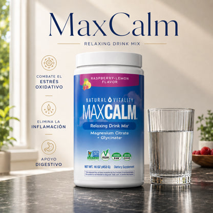 MaxCalm | Suplemento Citrato + Glicinato de Magnesio