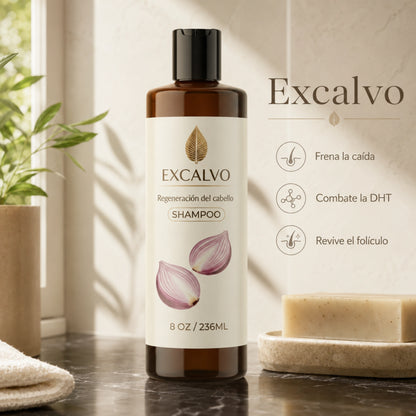Excalvo Shampoo Anticaída con Bloqueador de DHT