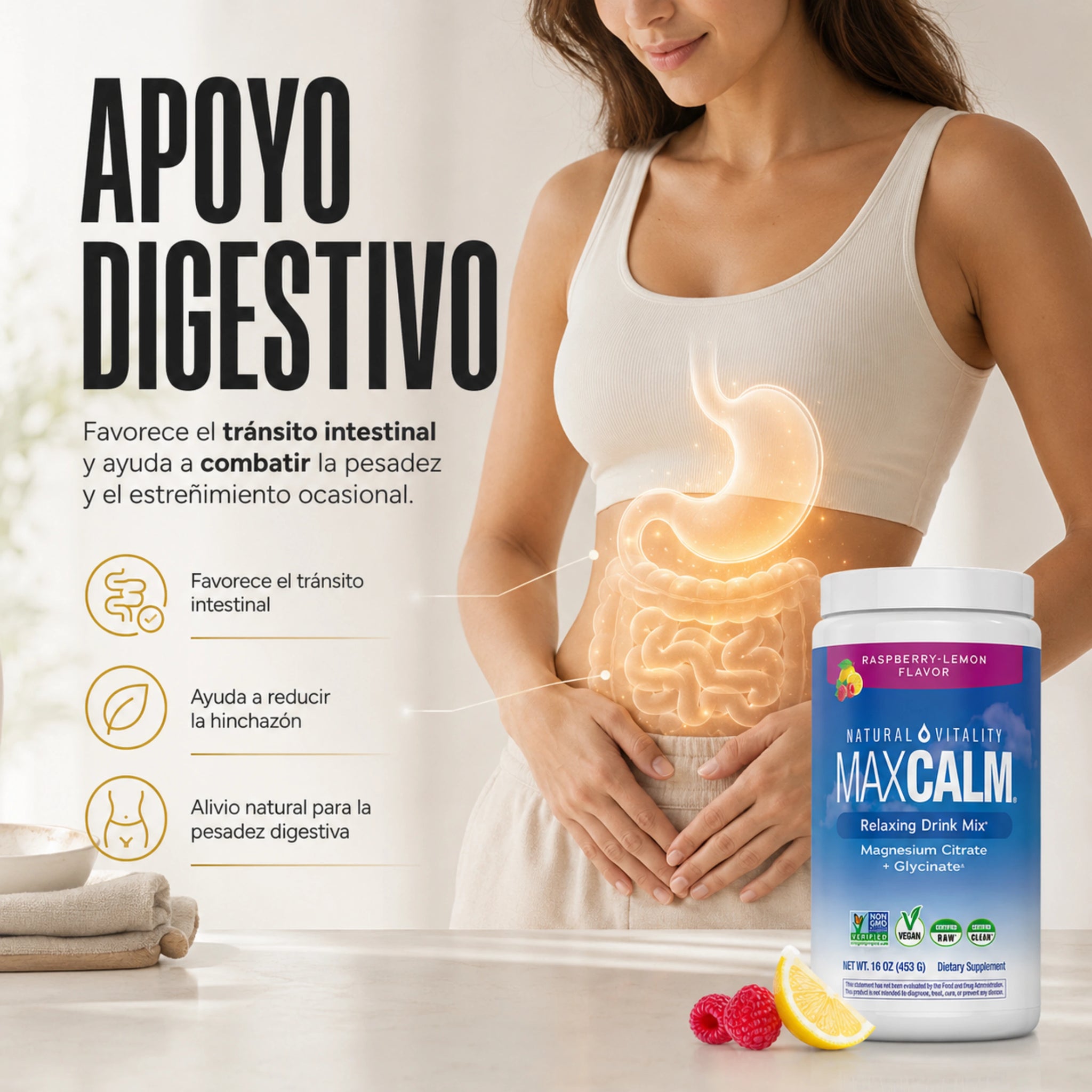 MaxCalm | Suplemento Citrato + Glicinato de Magnesio