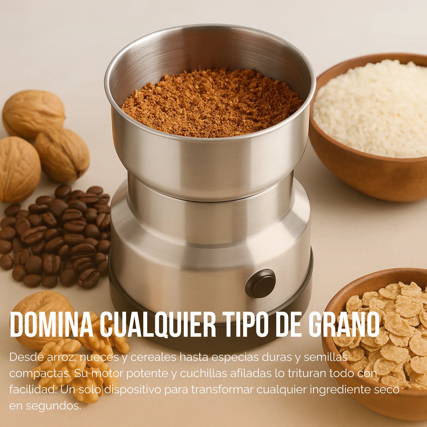 Pulverify |  Molinillo Electrico de Alta Potencia Para Granos