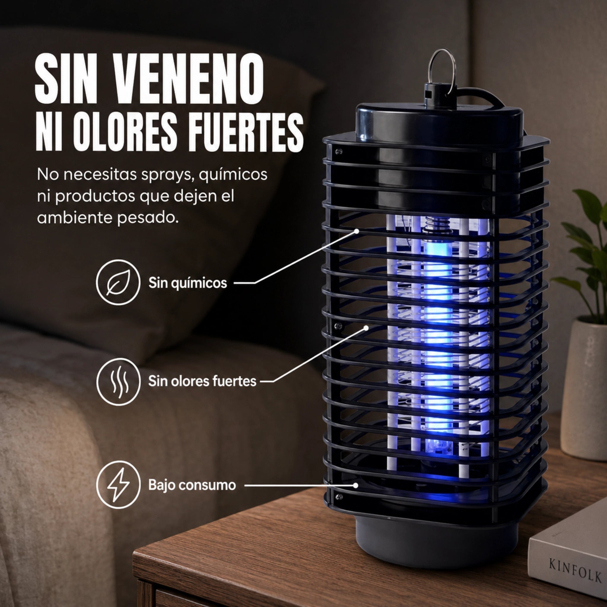 ZapperGo | Lampara Eléctrica Anti Mosquitos