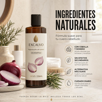 Excalvo Shampoo Anticaída con Bloqueador de DHT