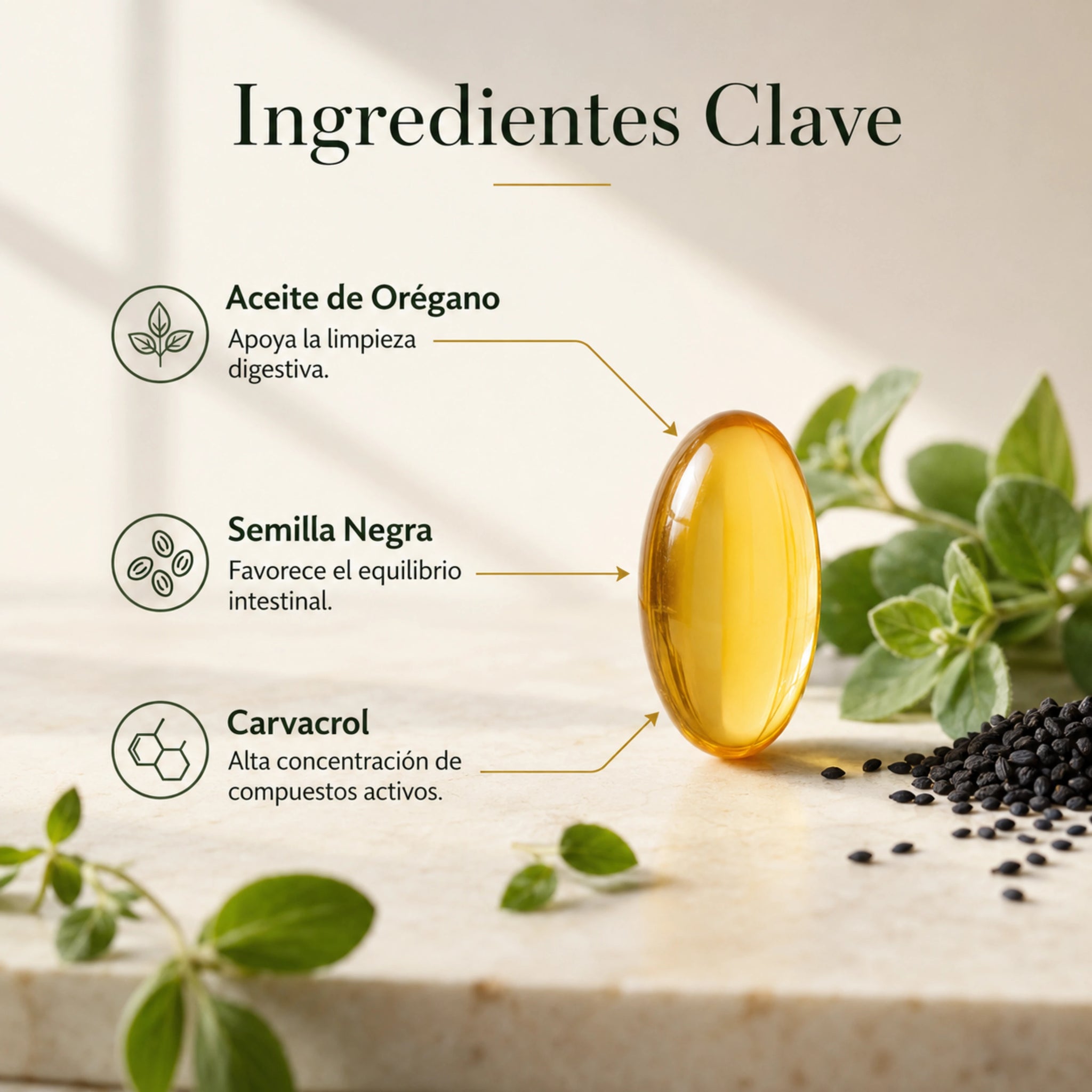 Oil Of Oregano | Capsulas Concentradas de Aceite de Orégano
