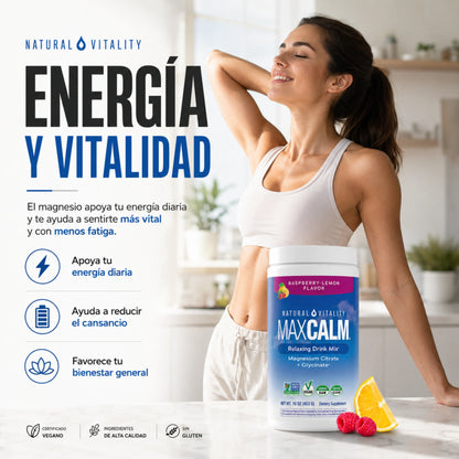 MaxCalm | Suplemento Citrato + Glicinato de Magnesio