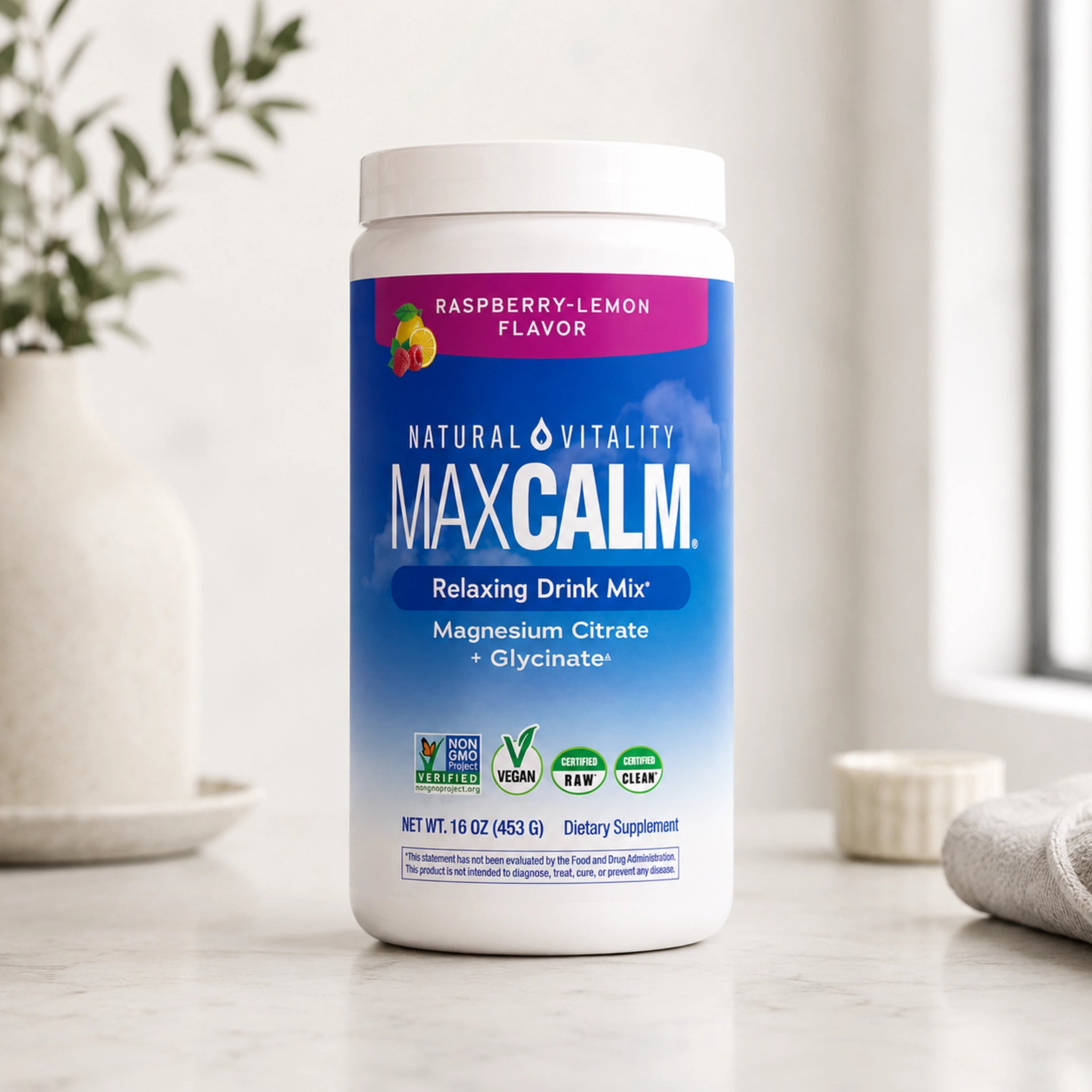 MaxCalm | Suplemento Citrato + Glicinato de Magnesio