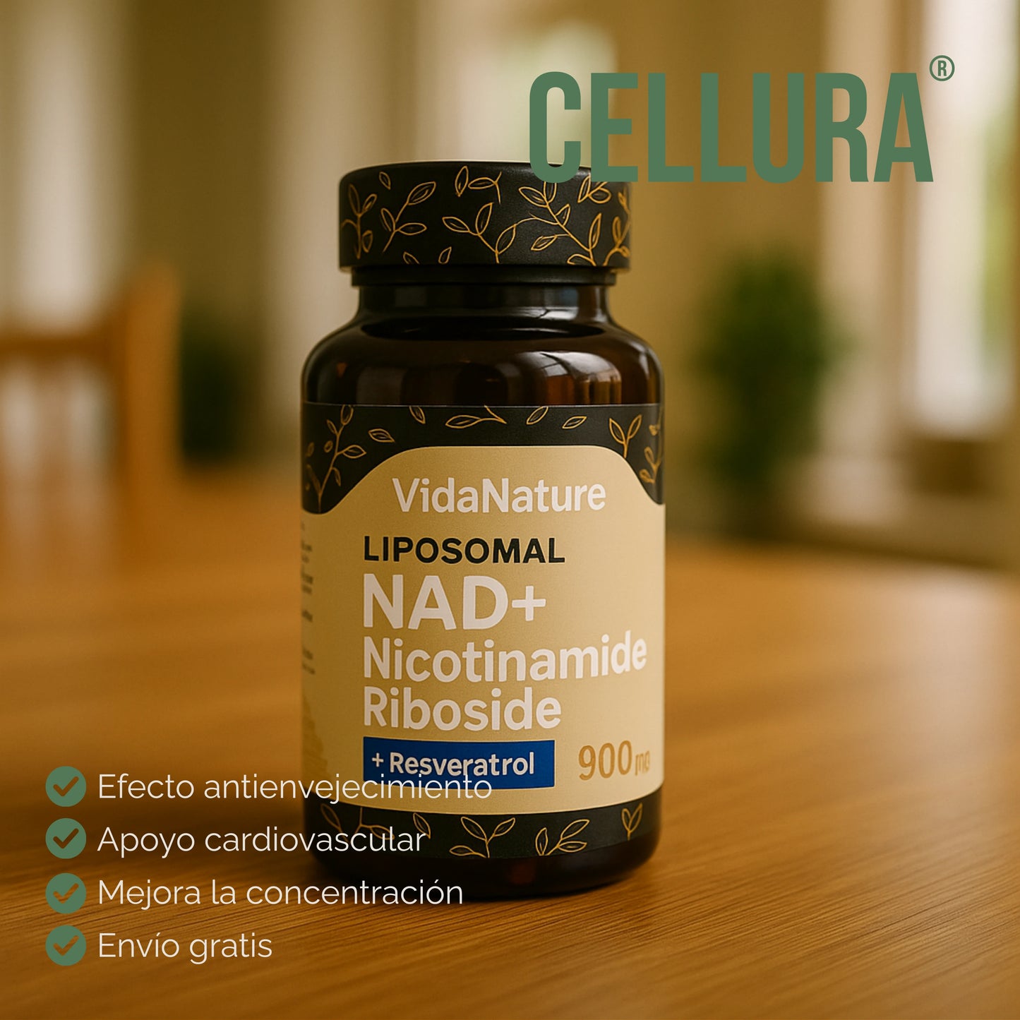 Cellura | Capsulas Resveratrol Antienvejecimiento