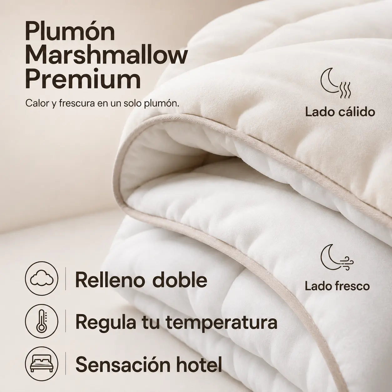 Plumon Marshmallow | Edredón Marshmallow Premium