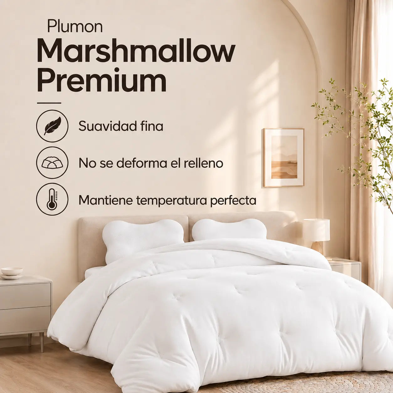 Plumon Marshmallow | Edredón Marshmallow Premium